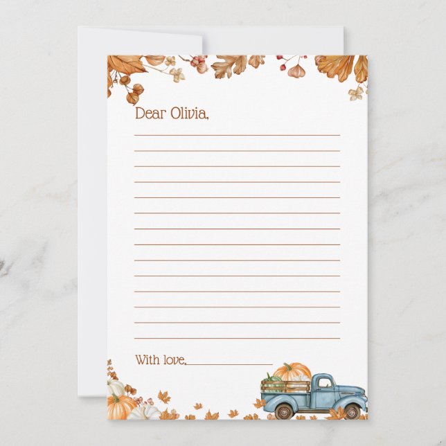 Cartes de message de capsule temporelle Little Pum (Devant)