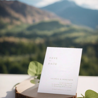 Cartes de mise en garde couleur vert sauge moderne