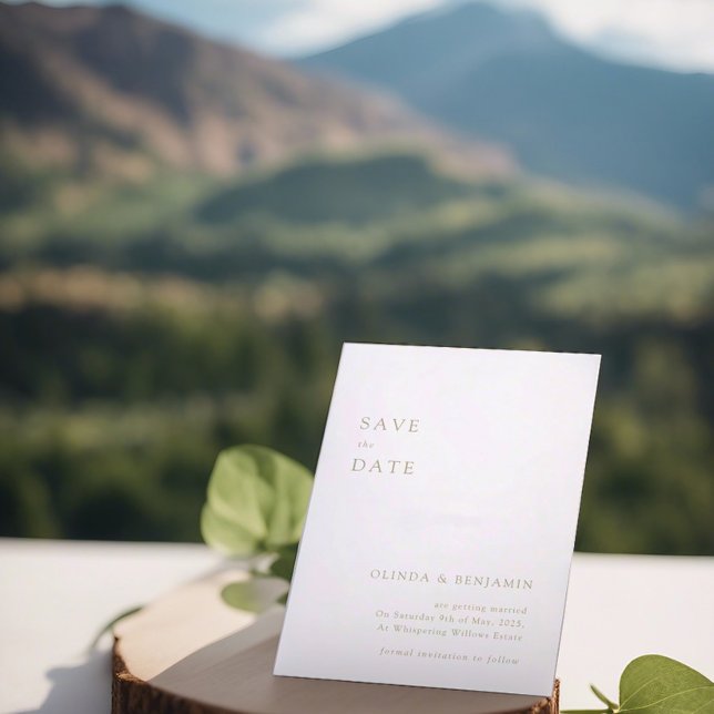 Cartes de mise en garde couleur vert sauge moderne (Créateur téléchargé)