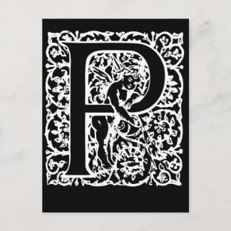 Cartes de monogramme noir et blanc