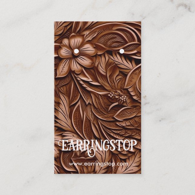 Cartes de Motif Occidental Design en cuir (Devant)