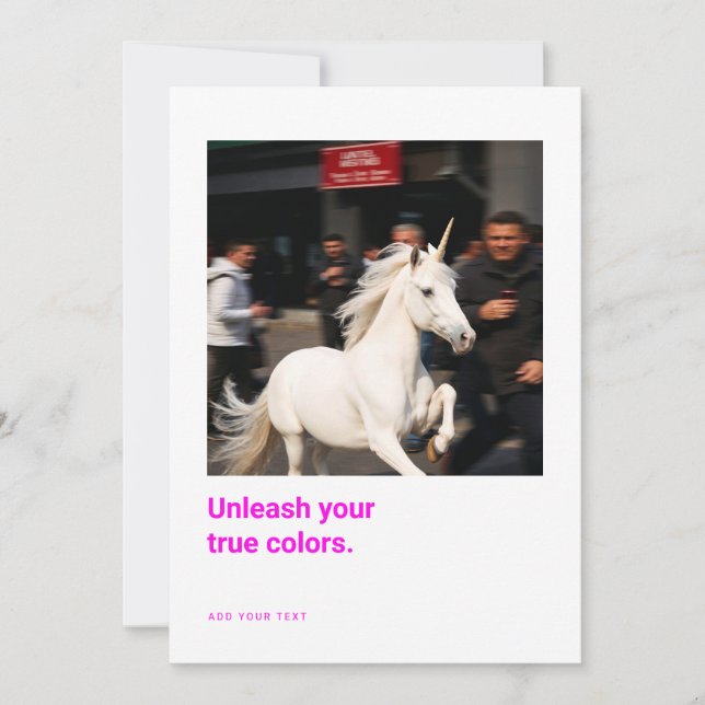 Cartes de motivation licorne pour les créatifs (Devant)