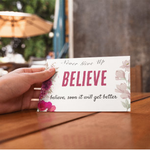 Cartes de motivation personnalisées pour les patie