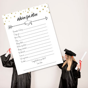 Cartes de mots de sagesse pour diplômé