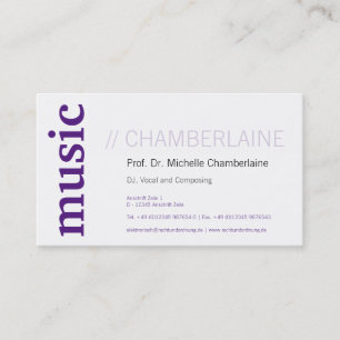 Cartes de musique violettes