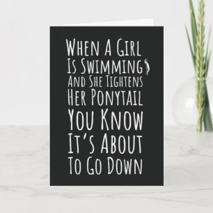 Cartes de natation Femme Sports Nageuse Fille Puis
