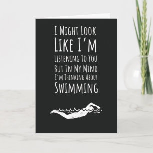 Cartes de natation tendance Nageur Natation Modern