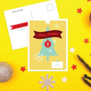 Cartes de Noël à monogramme Icons Carte postale de