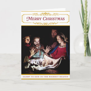 Cartes de Noël à thème religieux