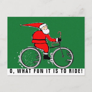 cartes de Noël à vélo