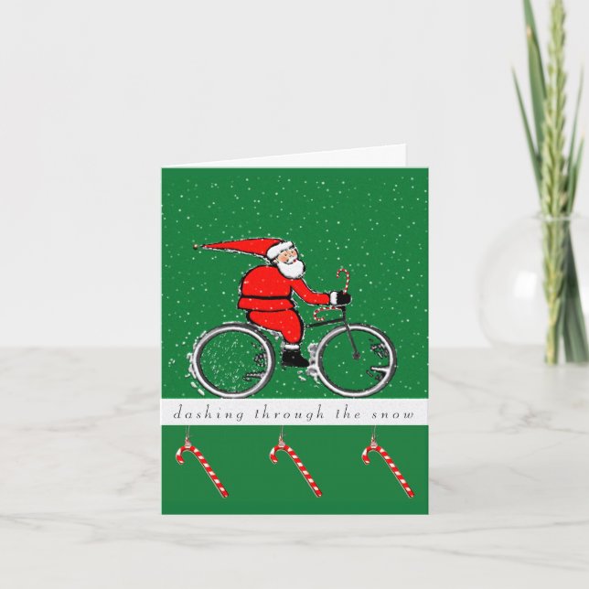 Cartes de Noël à vélo (Devant)