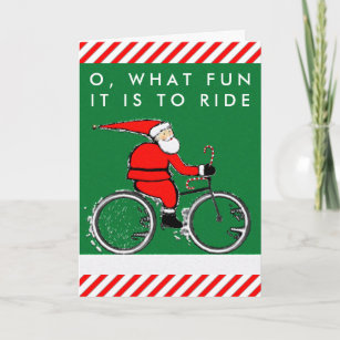 cartes de Noël à vélo