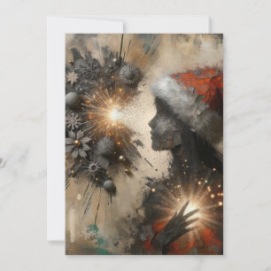 Cartes de Noël Abstraites uniques