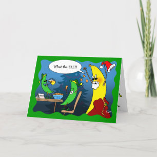 Cartes de Noël amusantes   Salutation banane de va