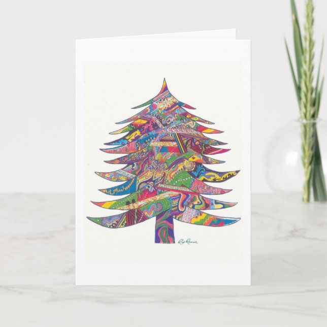 Cartes de Noël. Art original de Rip Rense. (Devant)