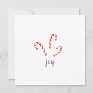 Cartes de Noël au bonbon à l'aquarelle