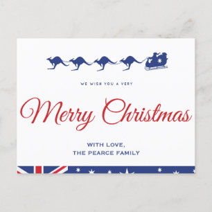Cartes de Noël australiennes Kangourou Australien