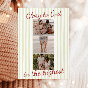 Cartes de Noël avec photo, Carte religieuse Gloire