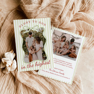 Cartes de Noël avec photo, Carte religieuse Gloire