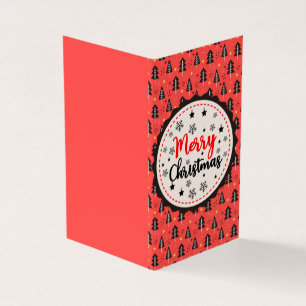 Cartes de Noël Black & Red 25 Pack