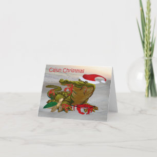 Cartes de Noël cajuns de vacances de bayou