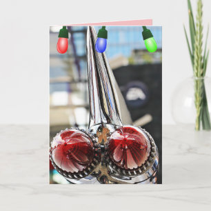 CARTES DE NOËL CLASSIQUES AVEC AILERONS DE VOITURE