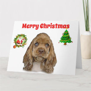 Cartes de Noël Cocker Spaniels