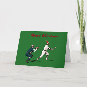 cartes de noël de baseball