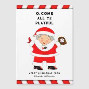 Cartes de Noël de baseball amusantes