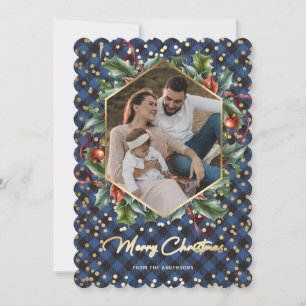 Cartes de Noël de Buffalo Bleu Wreath