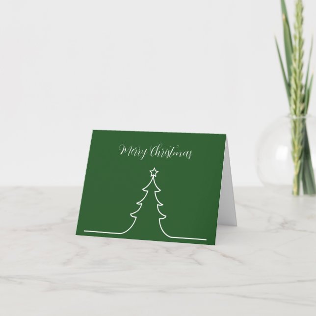 Cartes de Noël de bureau élégantes pour les entrep (Devant)