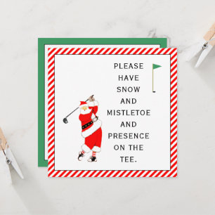 Cartes de Noël de golf