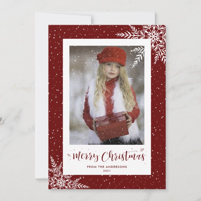 Cartes de Noël de la marque Red Snowflake (Devant)