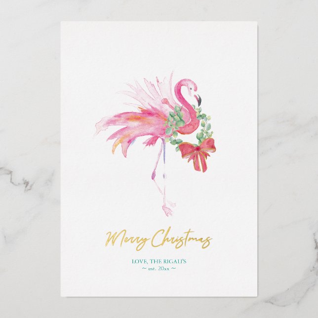 Cartes de Noël de la plage de Floride  (Recto)