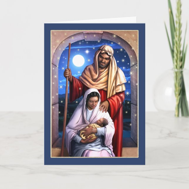 Cartes de Noël de la Sainte Famille Africaine (Devant)