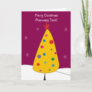 Cartes de Noël de la technologie de la pharmacie #