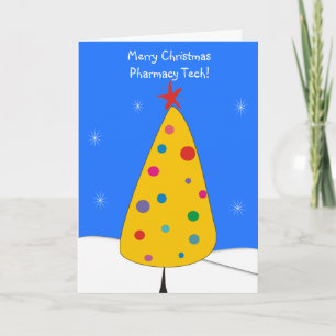 Cartes de Noël de la technologie de la pharmacie #