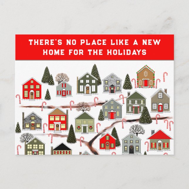 Cartes de Noël de l'agent immobilier (Devant)