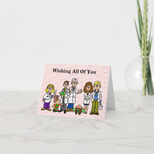 Cartes de Noël de Médecins Drôles avec des Elfes