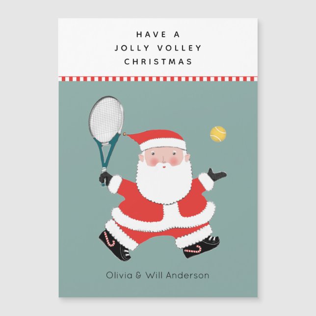 Cartes de Noël de tennis (Devant)