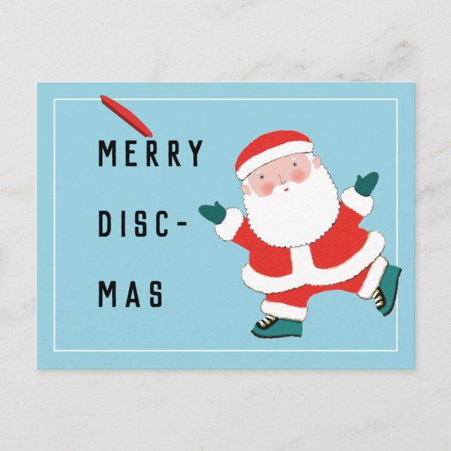 Cartes de Noël de vacances de Ultimate Frisbee (Devant)