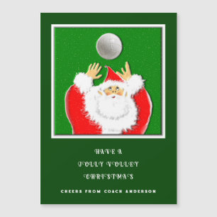 Cartes de Noël de vacances de volley-ball