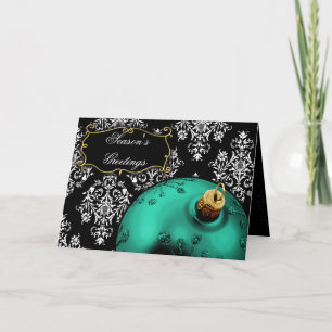 Cartes de Noël d'entreprise aqua