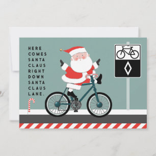 Cartes de Noël drôles de cyclisme