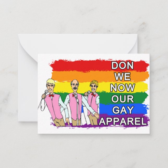 Cartes de Noël du Chœur d'Hommes Gays (Devant)