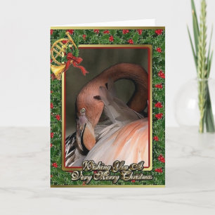 Cartes de Noël Flamant rose