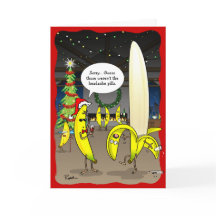 Cartes de Noël Funny Banana | Salutation de vacanc
