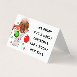 Cartes de Noël Funny Basketball