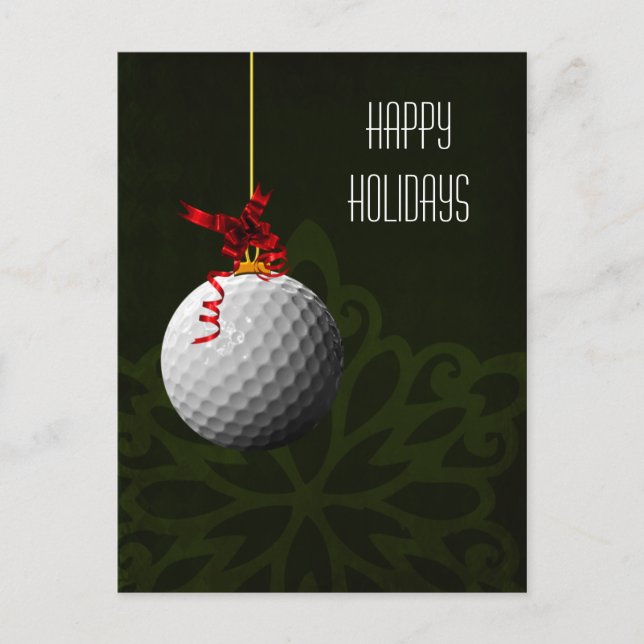 cartes de Noël golfeur (Devant)