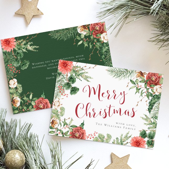 Cartes de Noël Joyeuses Botaniques (Botanical Merry Christmas Cards
)